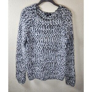 Buffalo David Bitton Womens S Gray Long Sleeve Eyelash Knit Pullover Sweater